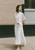 Cotton Belem Short Sleeve Shirt — Off White