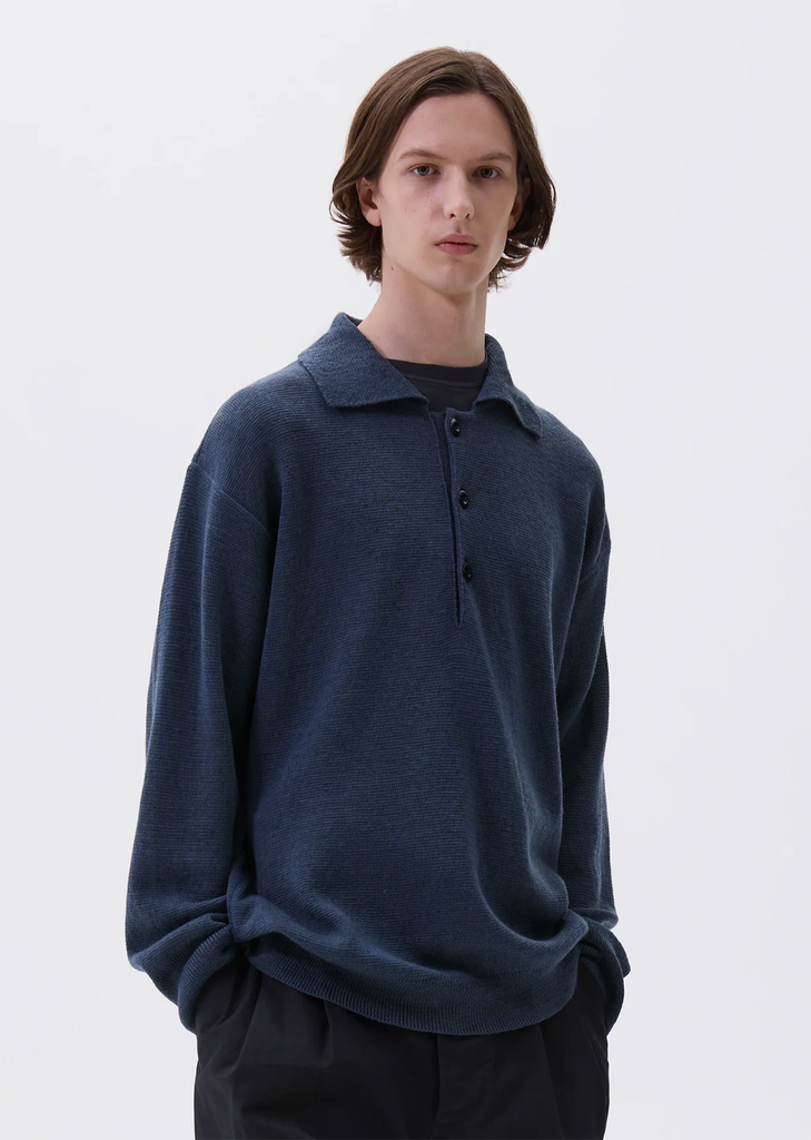 Oversized Wool Knitted Polo