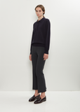 Stretch Cotton Geo Kick Pant — Charcoal