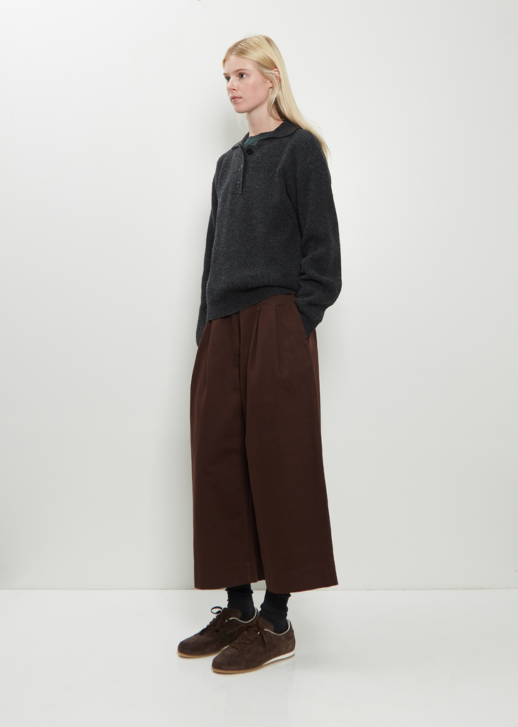 3-Button Wool Polo