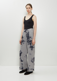 Linen Wool Drawstring Wide Pants