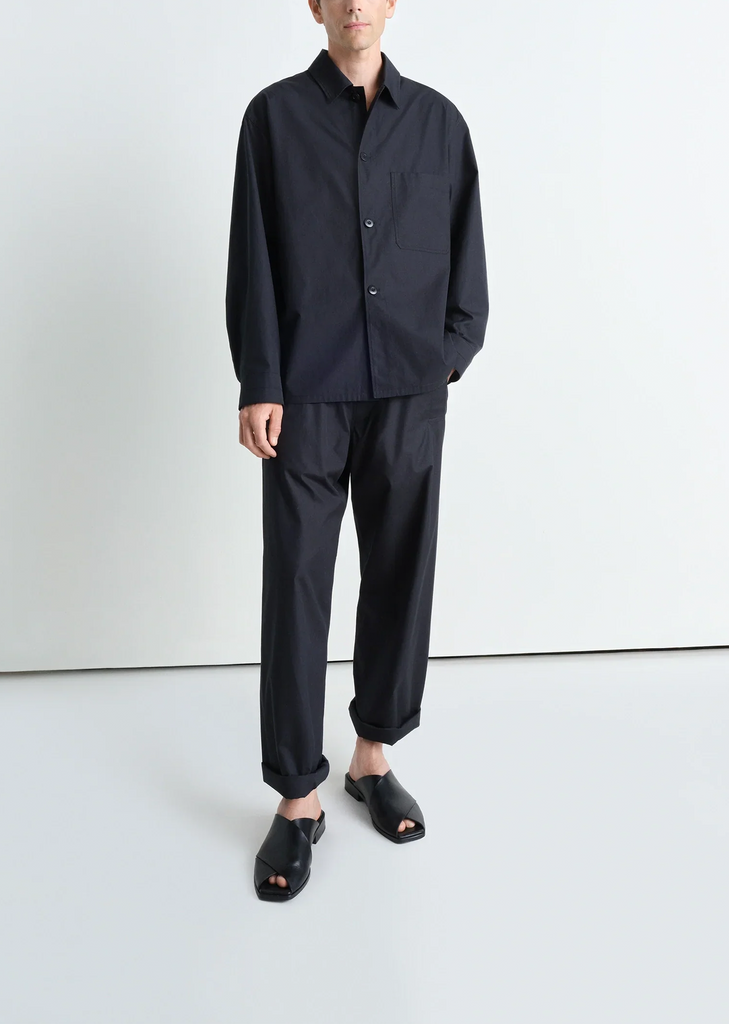 Cotton Pyjama Shirt — Caviar