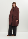 Satin Shawl Collar Coat