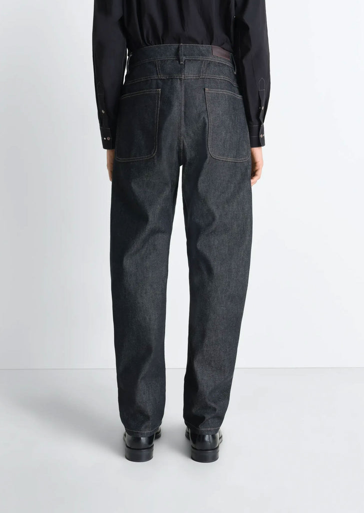 Raw Denim Twisted Workwear Pants