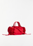 Mini Double Ribbon Rosette Bag — Red