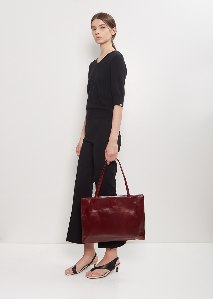 Yumi Leather Sling — Ruby