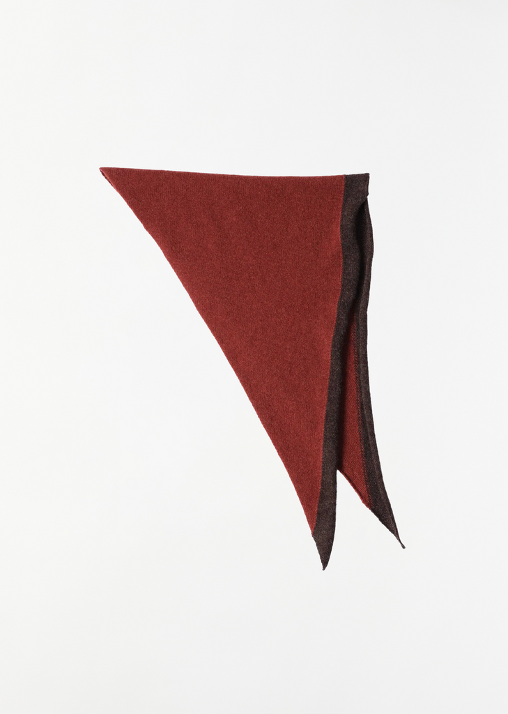 Lambswool Tipped Scout Scarf — Sienna