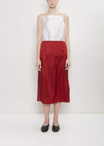 Silk Pull On Skirt