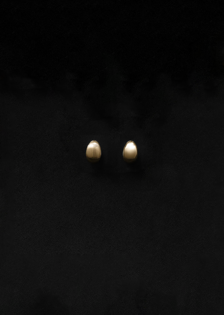 Gold Reversible Hinged Hoops, Small