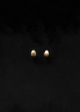Gold Reversible Hinged Hoops, Small