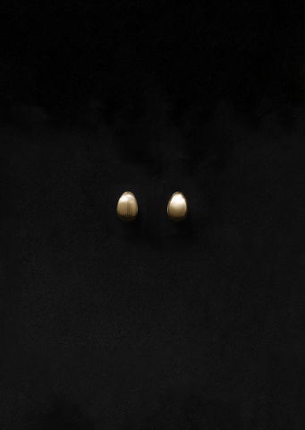 Gold Reversible Hinged Hoops, Small