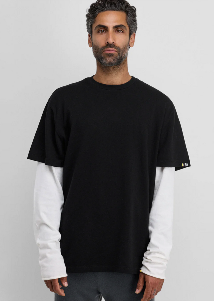 n°269 Rik Cotton Cashmere Top — Raven