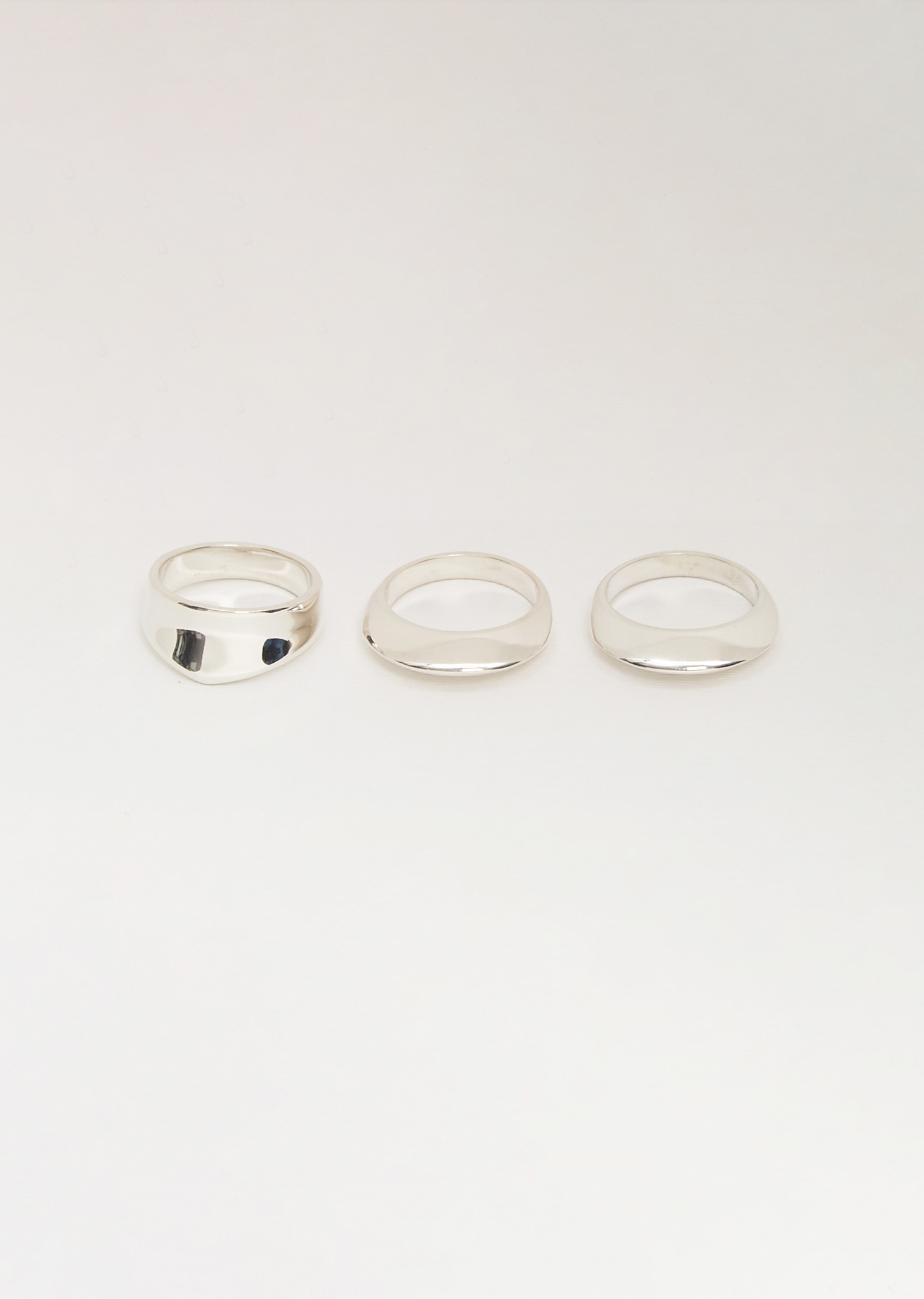 ソフィーブハイ★DISC＆DIMPLE セットリング★シルバー Disc And Dimple Ring Set | Sophie Buhai