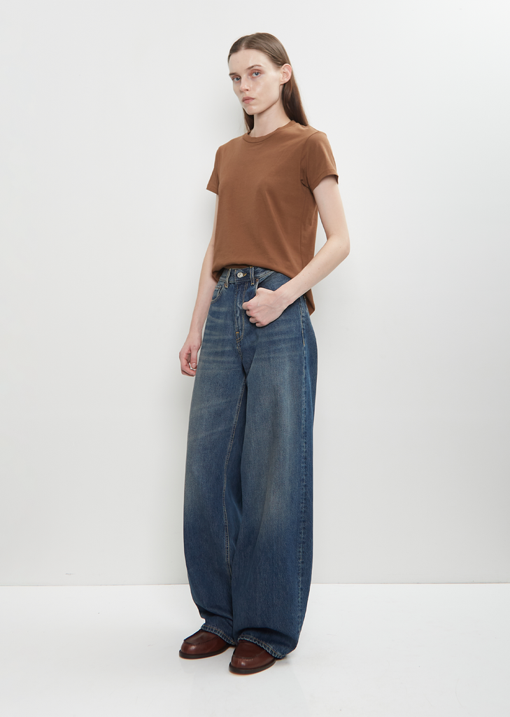 Cotton Denim Roomy Jean
