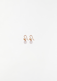 Pink Quartz Facetted Sphere Earrings
