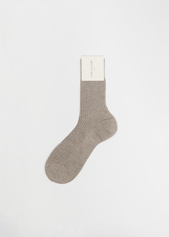 Cotton Bio Socks — Sabbia Melange