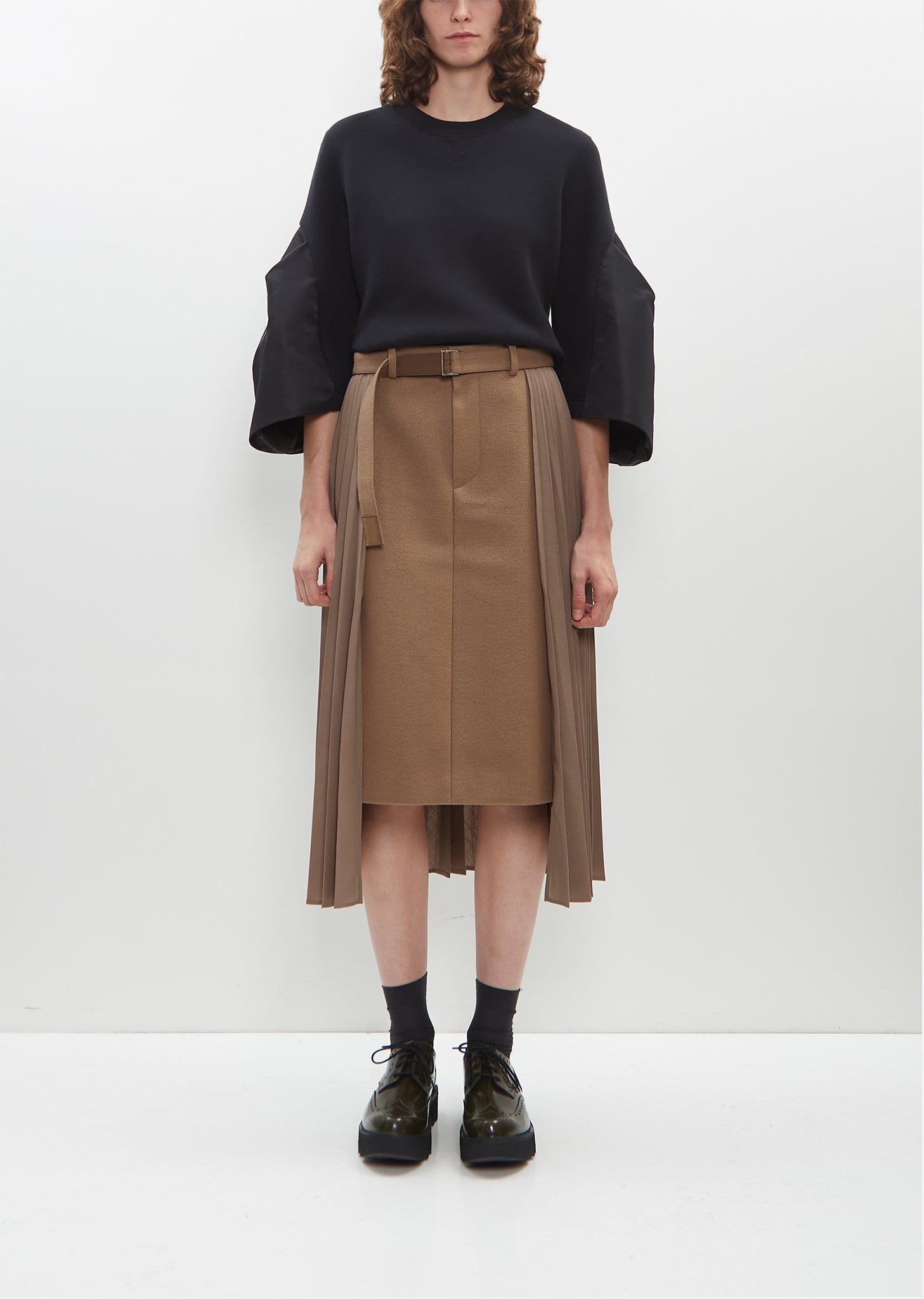 アメージングタイランド・グランドセール Suiting x Wool Melton Skirt – La Garçonne スカート