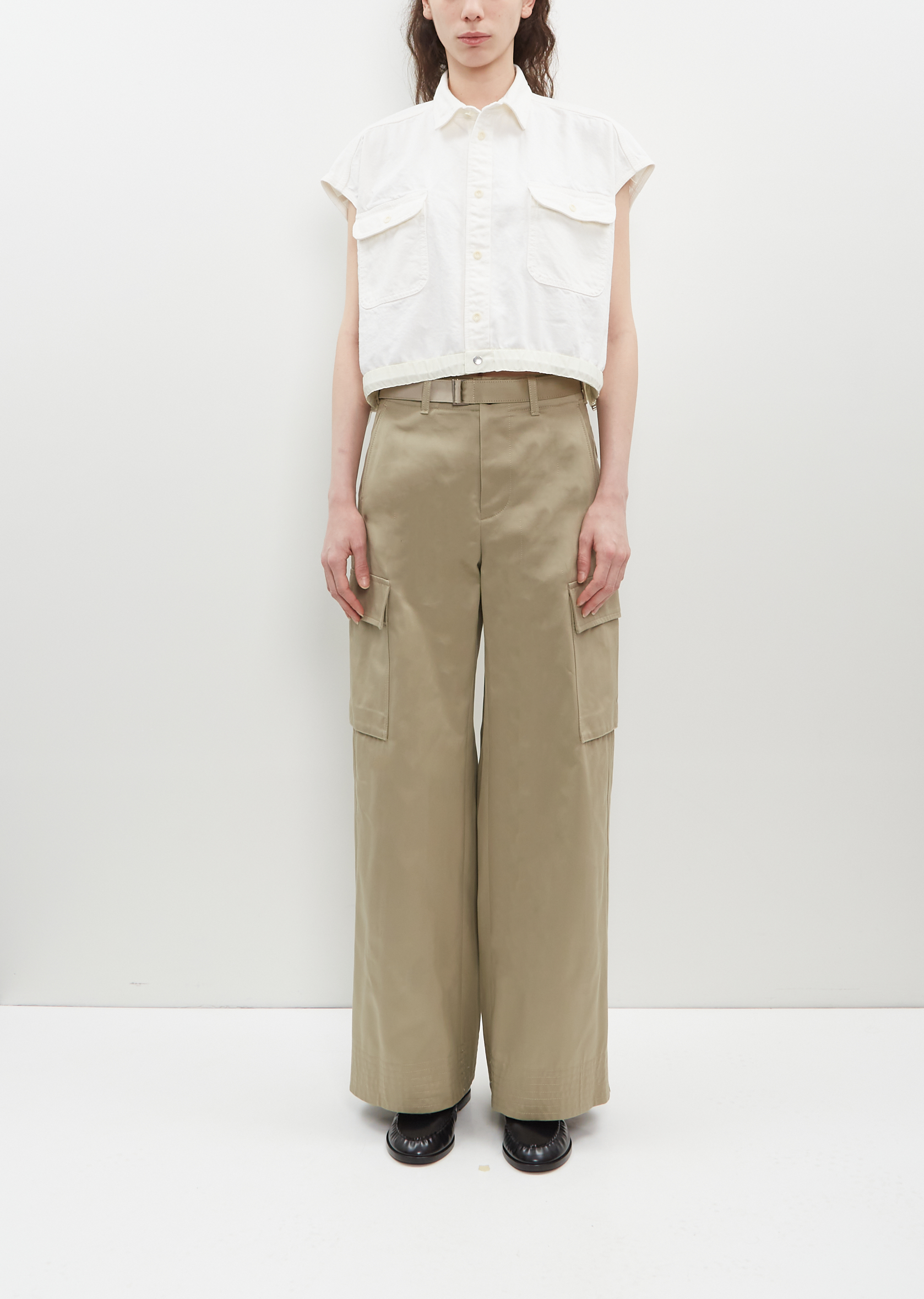 完売sacai 25aw Cotton Chino Pants ベージュ 1 Cotton Chino Pants – La Garçonne