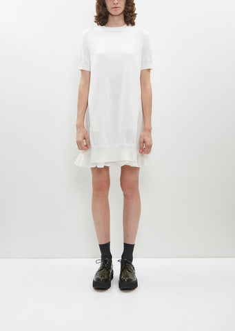 Nylon Twill x Knit Dress