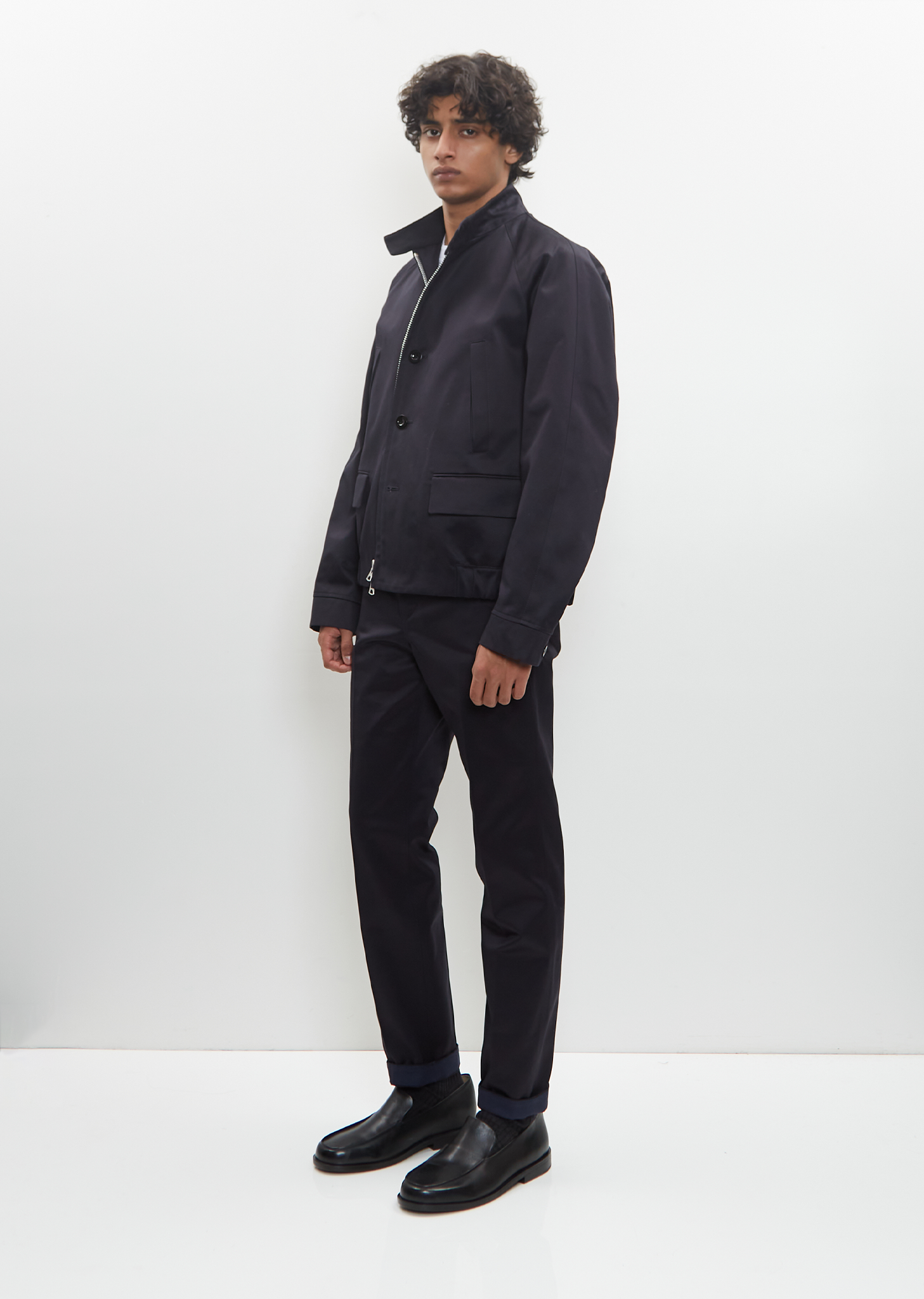 Cotton Chino Harrington Jacket – La Garçonne Cotton Chino Harrington Jacket – La Garçonne