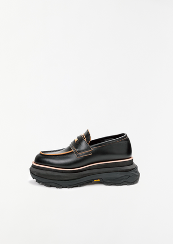 Leather Platform Loafers