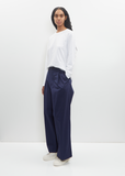 Cotton Pasadena Pleated Trouser — Sailor