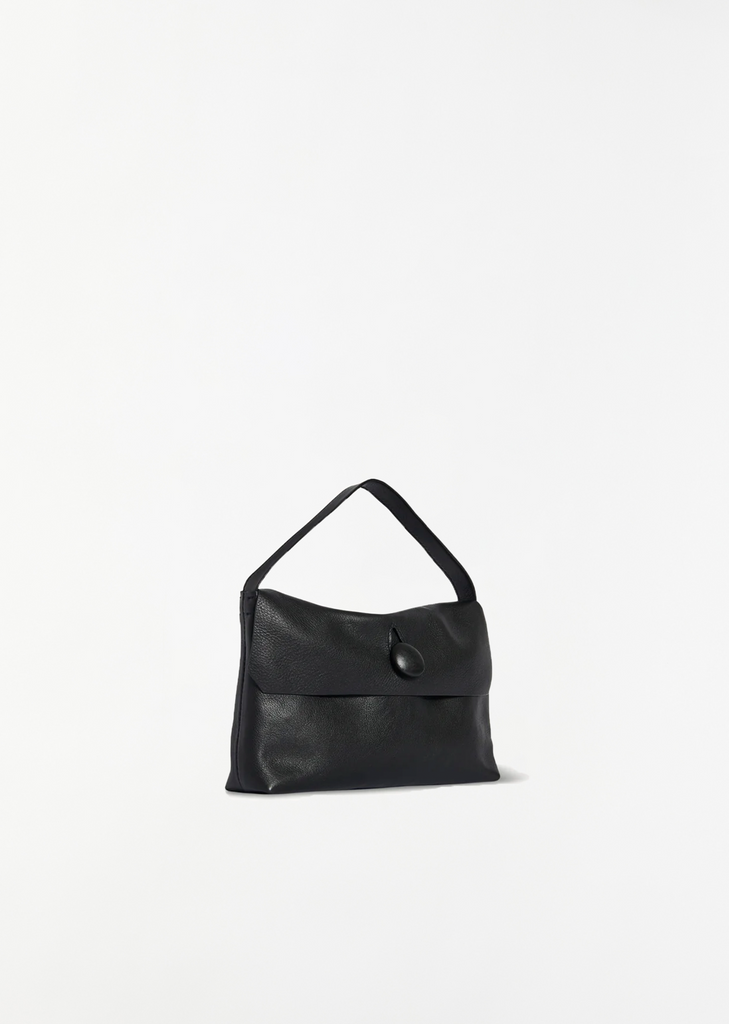 Sally Leather Handbag — Black