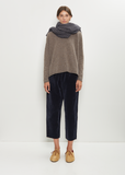 Cashmere Big Square Stole — Blue Rope