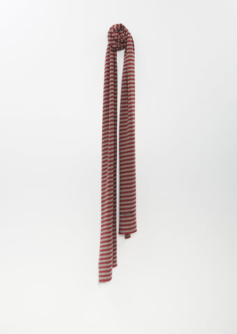 Sciarpone Riga Stripe Scarf — Red