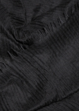 Staffa Cashmere Silk Solid Scarf — Black