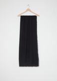 Woven Cashmere Scarf — Black