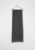 Woven Cashmere Scarf — Charcoal