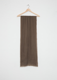 Woven Cashmere Scarf — Cacao
