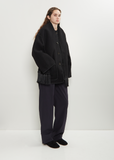Heavy Wool Embroidered Scarf Jacket