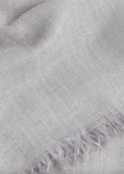 Staffa Cashmere Silk Solid Scarf — Silver