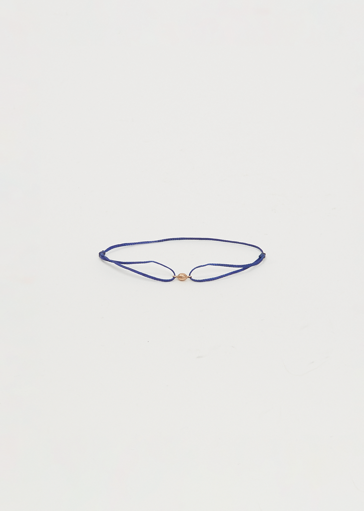 Sea Kale Seed Cord Bracelet — Blue