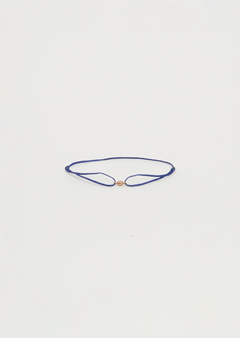 Sea Kale Seed Cord Bracelet — Blue