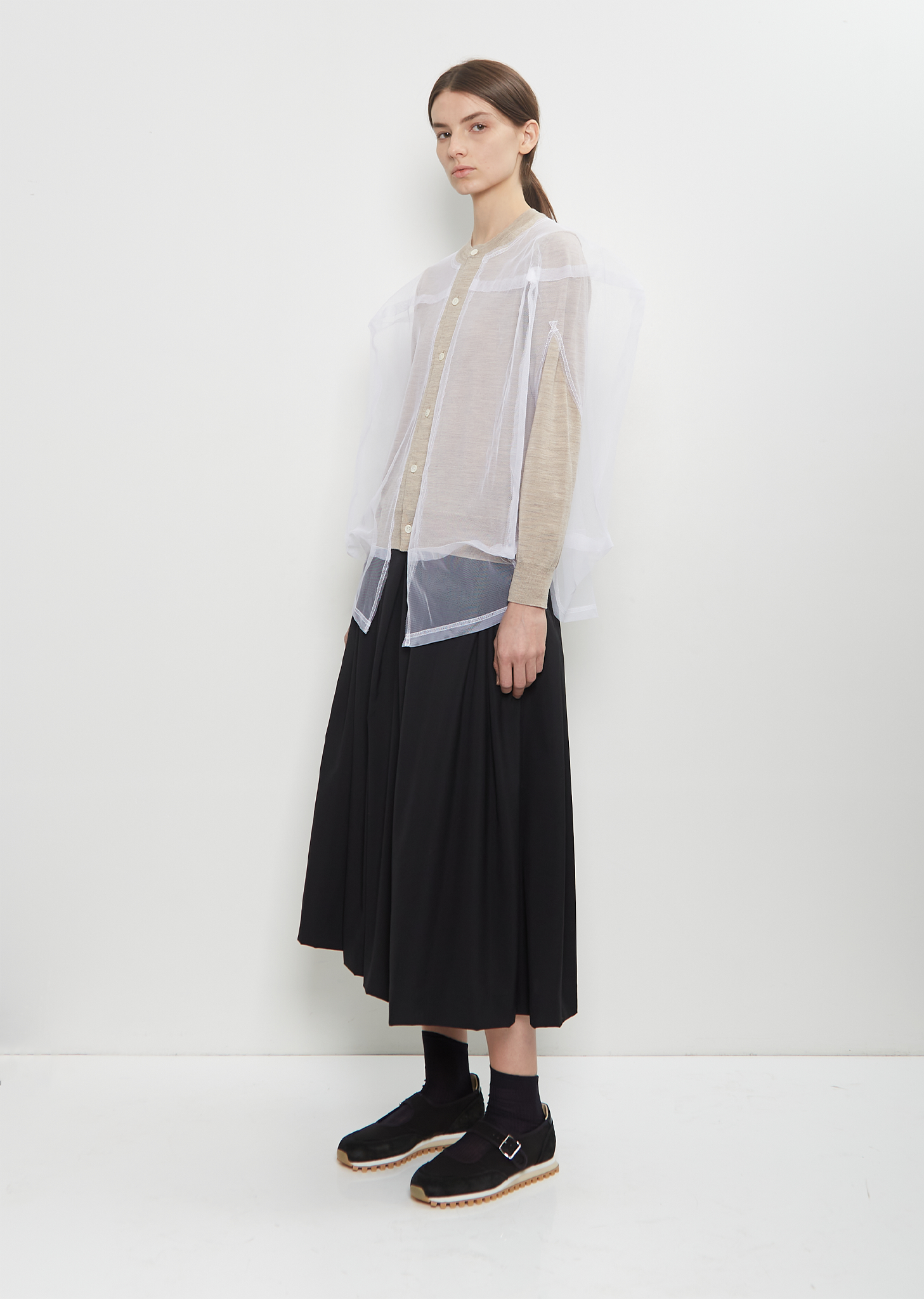 Casper John カーディガン Tulle layered lace CASPER JOHN Casper John カーディガン Tulle layered lace CASPER JOHN