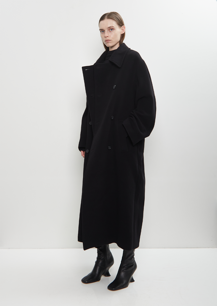 Brushed Wool Blend Shield Coat