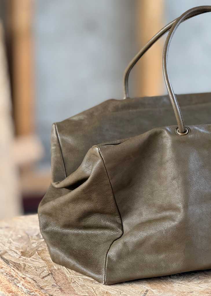 Matte Shoulder Bag — Khaki