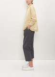 Cotton Silk Small Pocket Shirt — Lemon