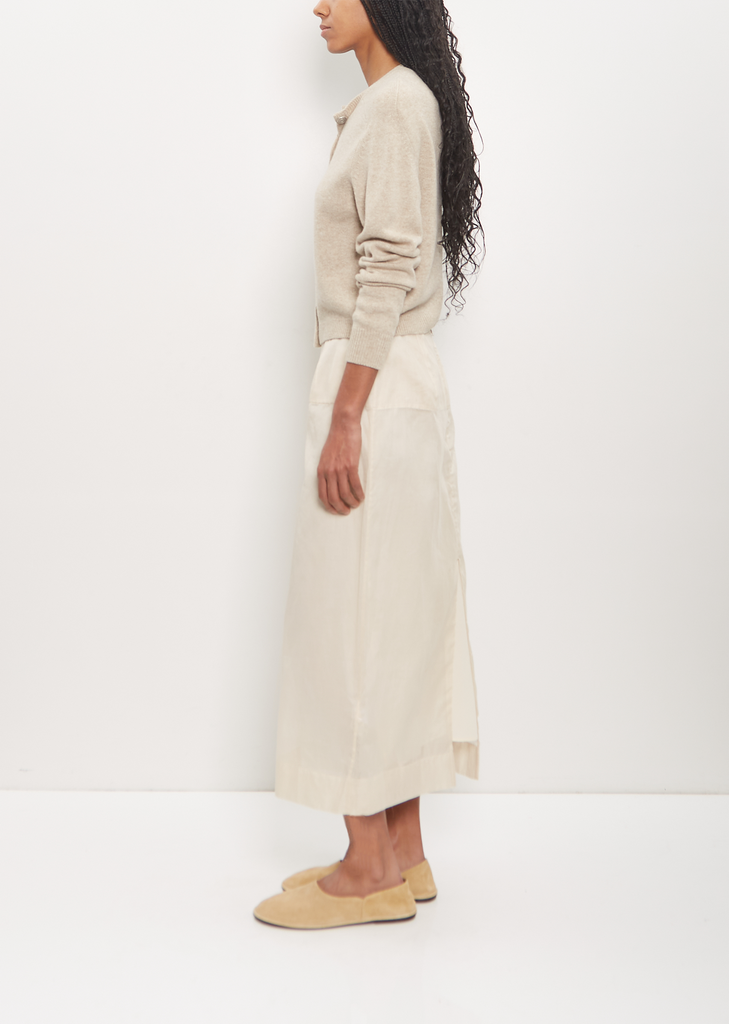 Cotton Organdy Droite Skirt