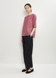 Silk Plaid Boxy Top