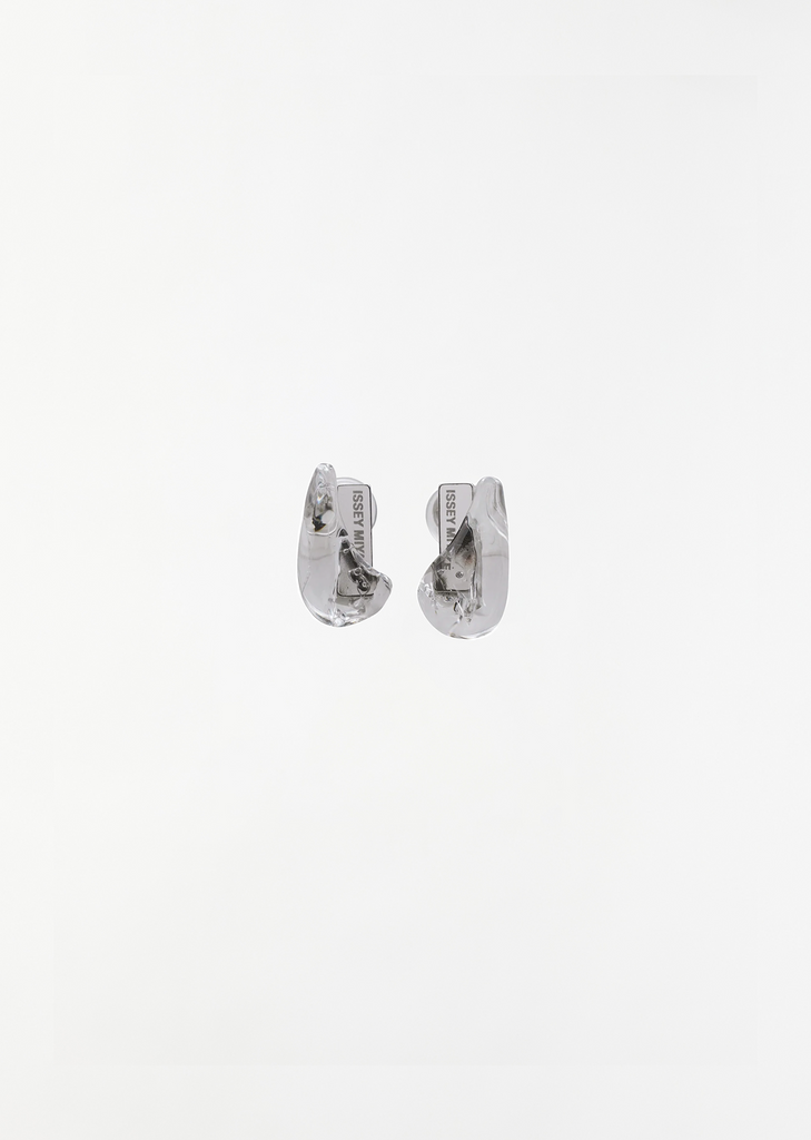 Glass ACC Earrings — Silver