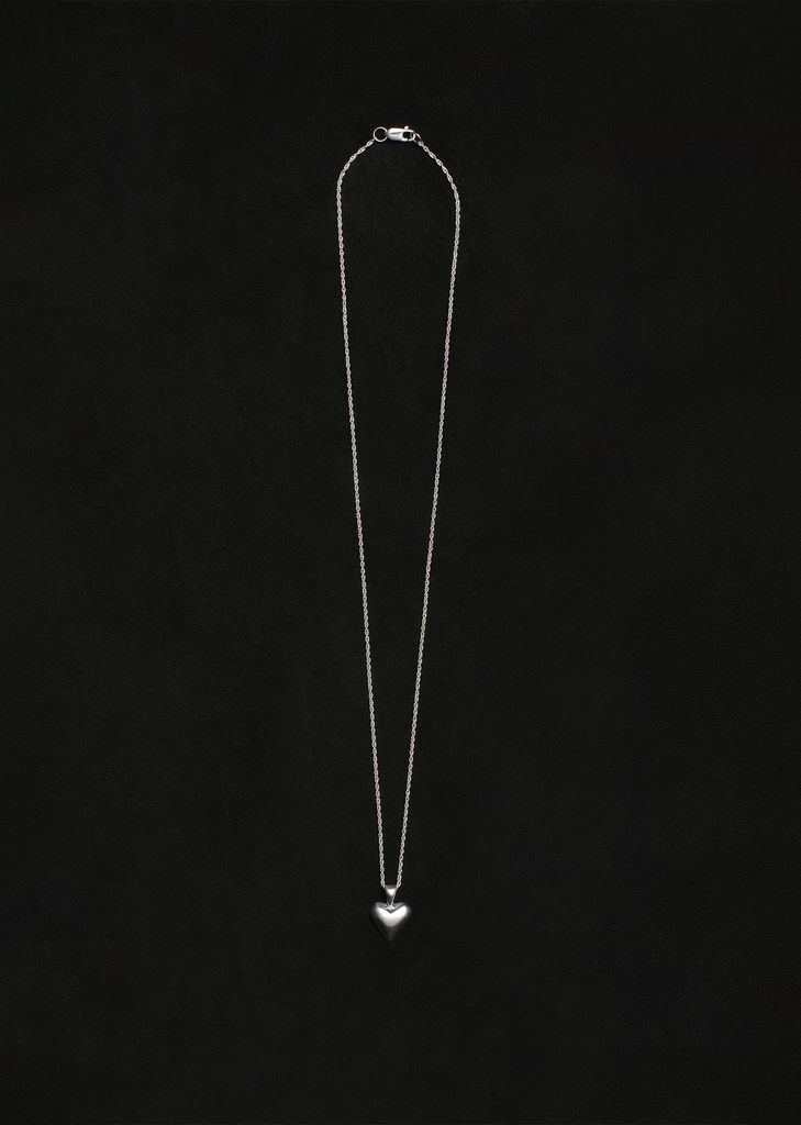 Tiny Heart Pendant — Silver