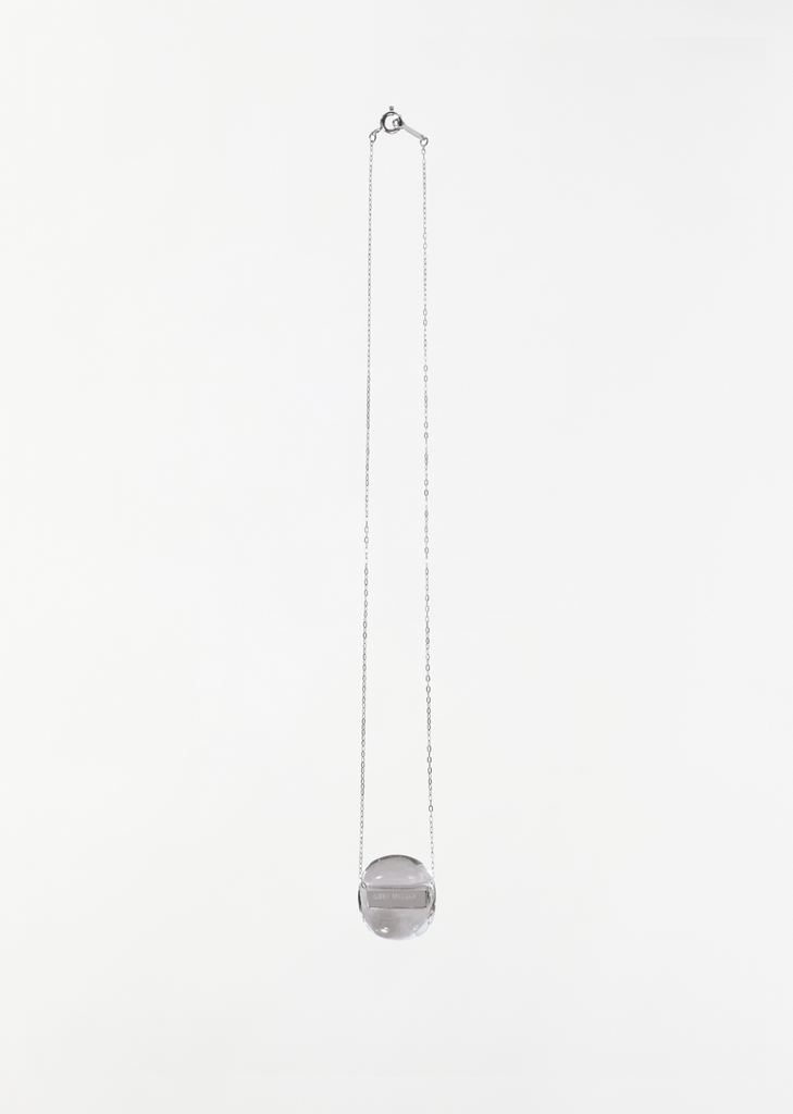 Glass ACC Necklace — Silver