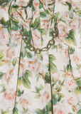 Ruched Fitted Back Chain Detail Dress