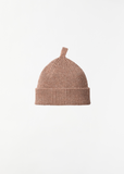 Simple Ribbed Wool Beanie — Mineral