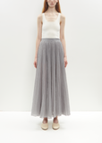 Organic Cotton Crinkled Plissé Skirt