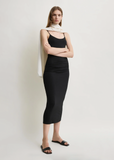 Draped Jersey Slip Dress